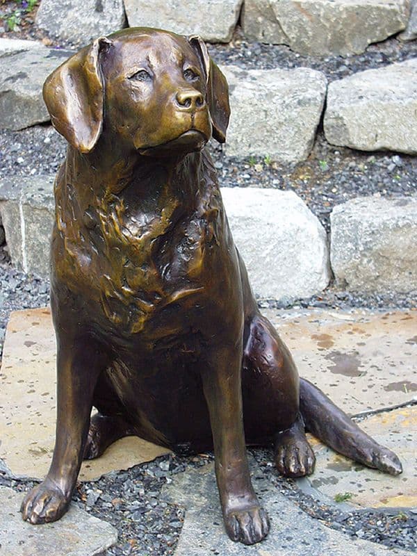 Bronze sculpture: Labrador