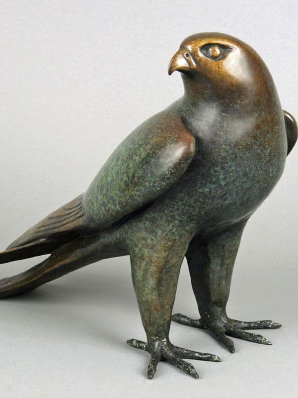Bronze sculpture: Peregrine Falcon
