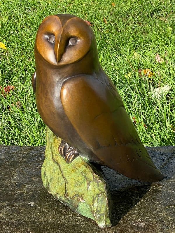 Bronze sculpture: Barn Owl